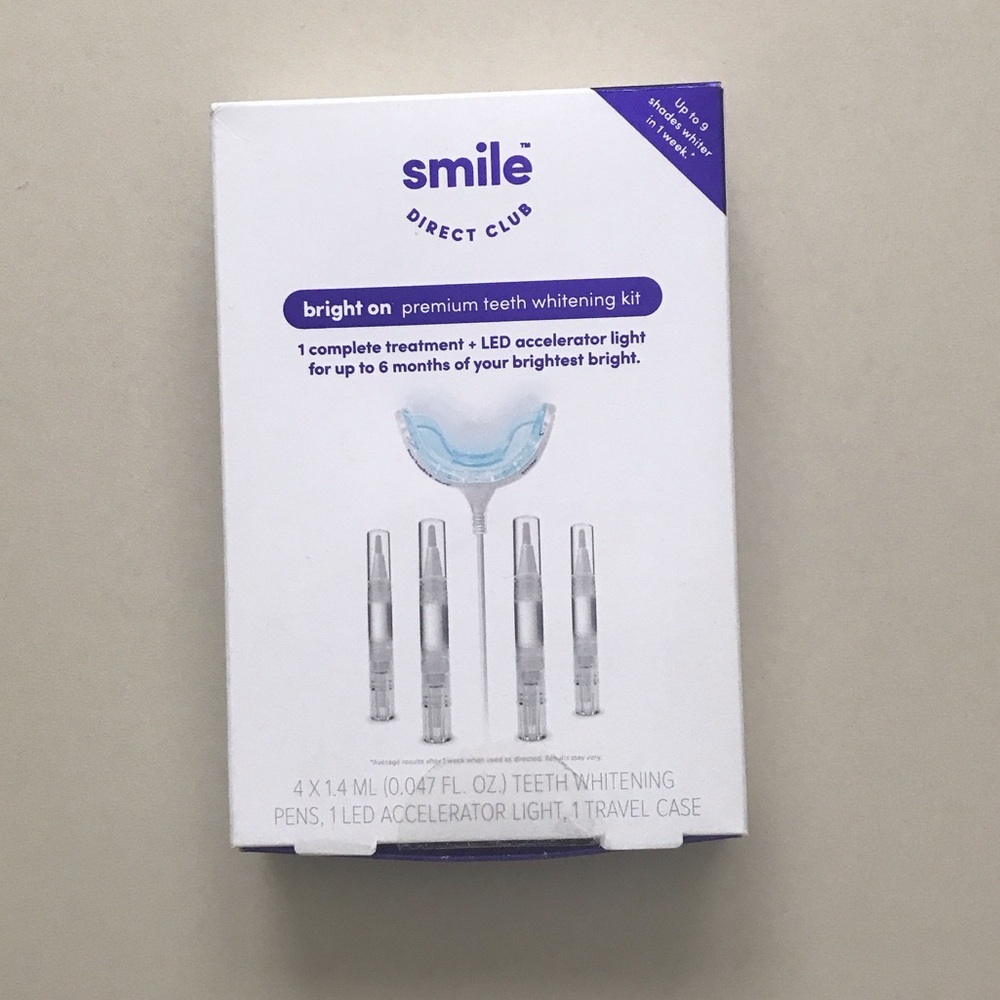 Bright On Teeth Whitening Kit - White & Blue